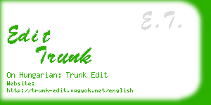 edit trunk business card